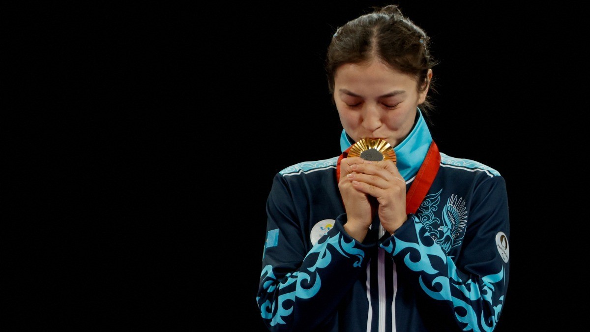 Kazakhstan's Akmaral Nauatbek was the best in the women's Para-judo -48kg J2. GETTY IMAGES