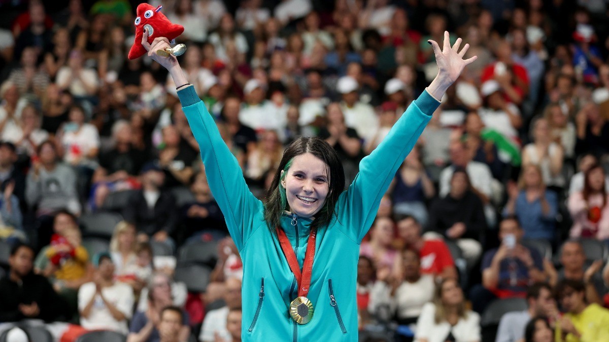 Neutral Paralympian from Russia Mariia Pavlova shaved 77 hundredths off her world record. GETTY IMAGES