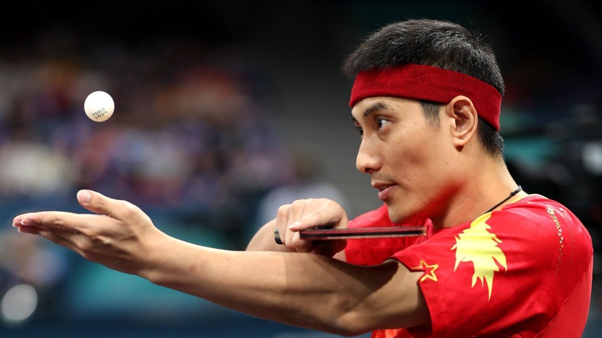 Panfeng Feng competes in Paris 2024. GETTY IMAGES